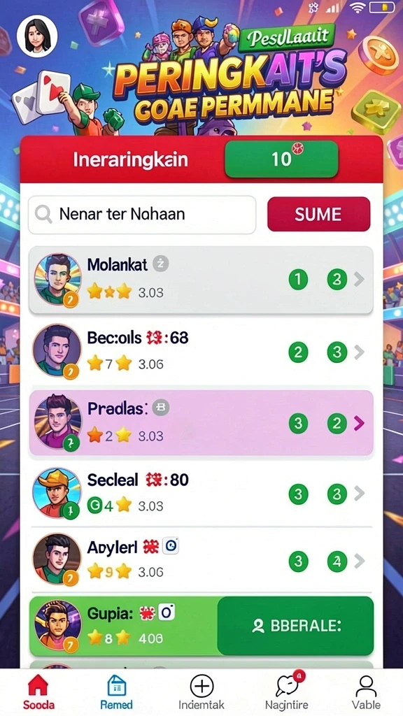 Tampilan antarmuka aplikasi yang menarik dan mudah digunakan.