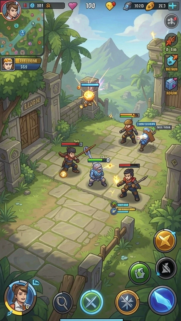 Screenshot memperlihatkan level baru yang menantang dan menarik.