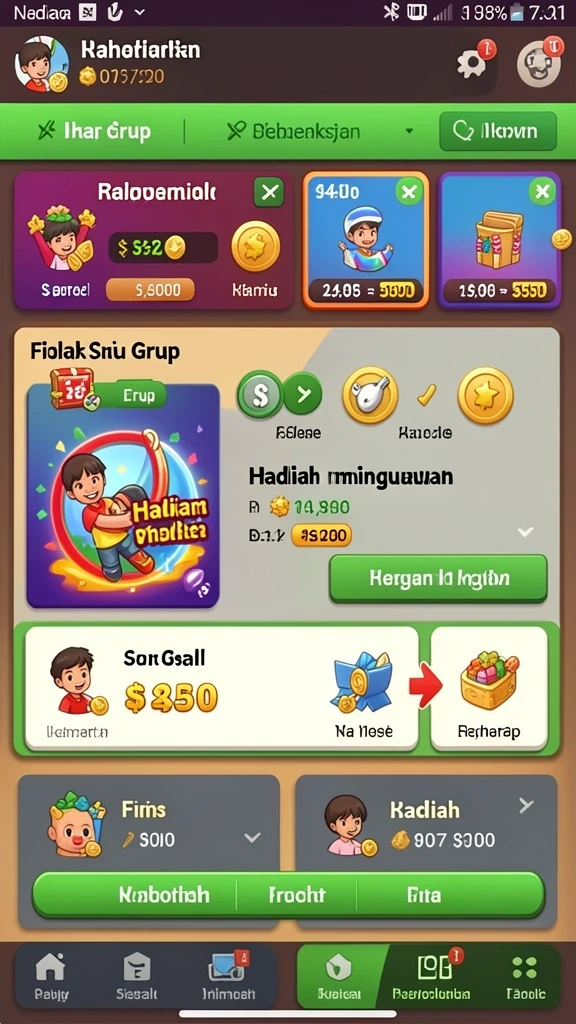 Tampilan antarmuka yang menarik dan mudah digunakan.