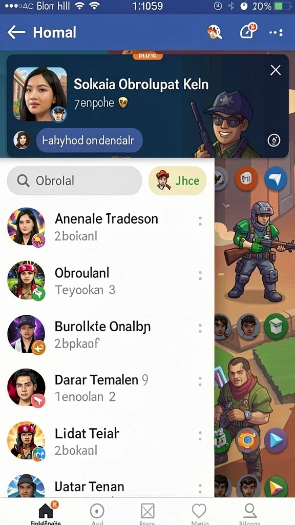 Tampilan utama aplikasi DBLTOTO yang menarik.