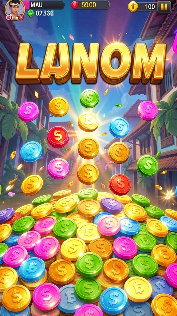 Tampilan awal game dengan antarmuka yang menarik.