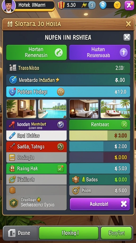Karakter-k karakter unik yang bisa dipilih.