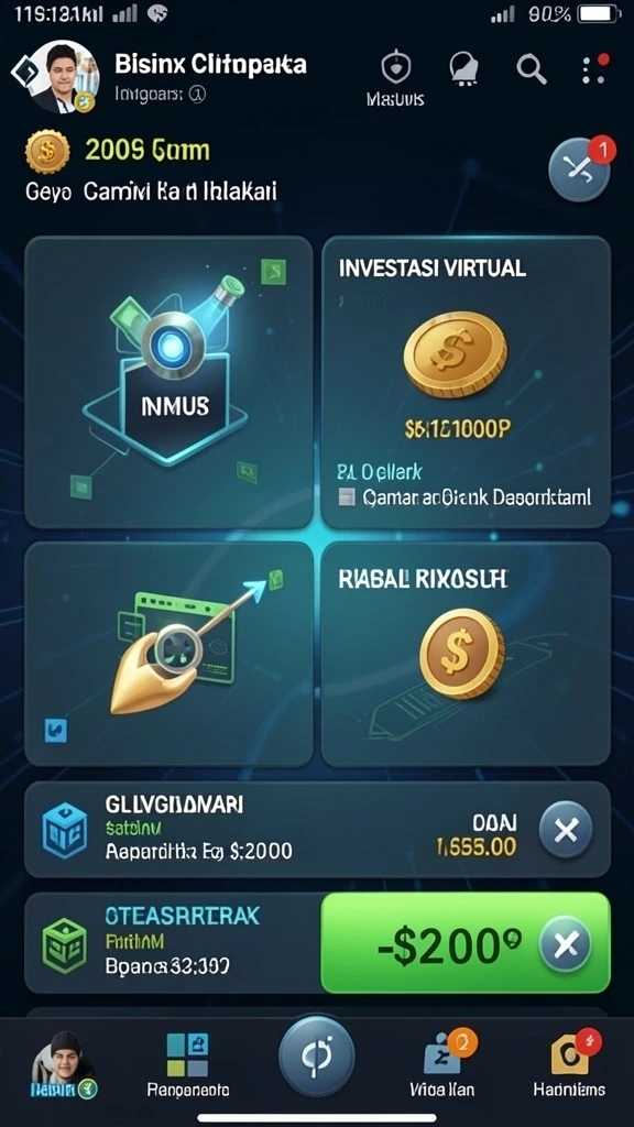 Pengguna dapat memilih karakter favorit di screenshot ini.