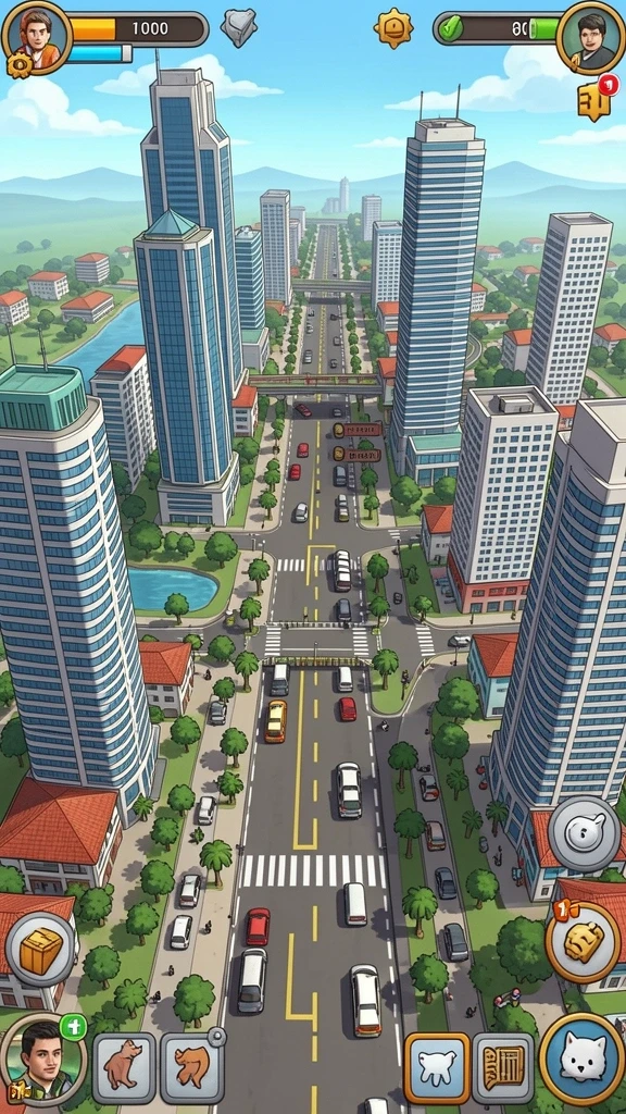 Menampilkan peta luas untuk eksplorasi.