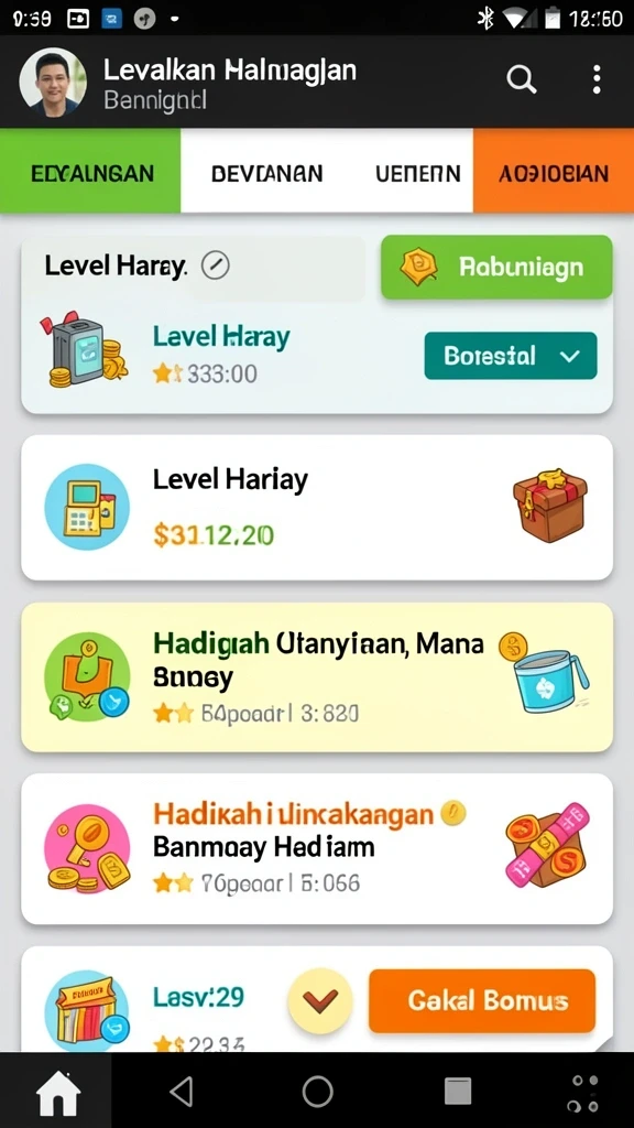 Grafik yang cerah dan menggugah selera.