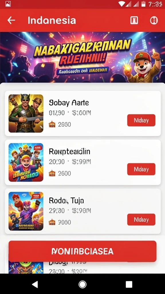 Tampilan antarmuka yang menarik dan modern.