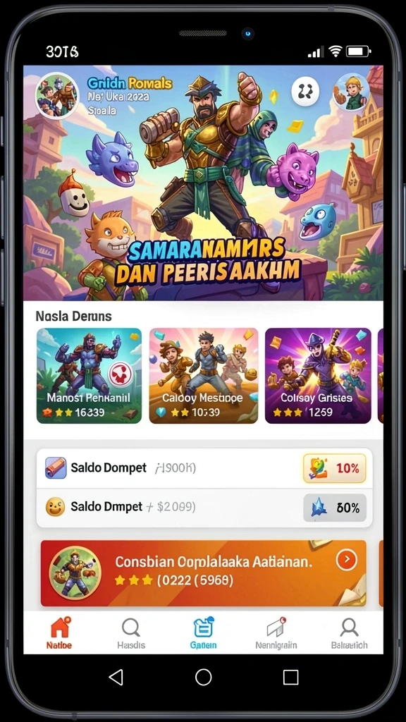 Screenshot menampilkan karakter utama dalam aksi melawan musuh.