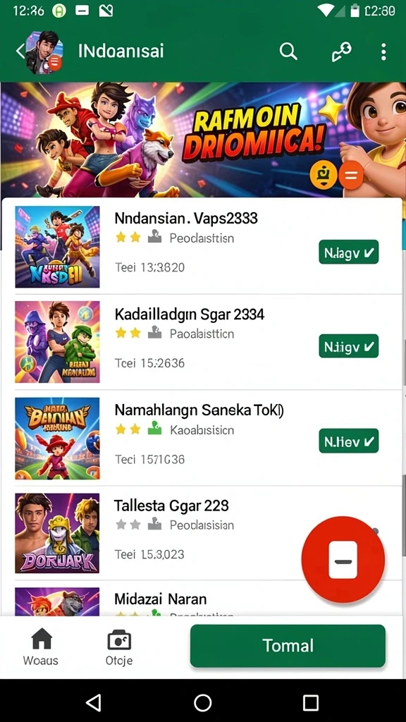 Tampilan utama LK21 dengan banyak pilihan game menarik.