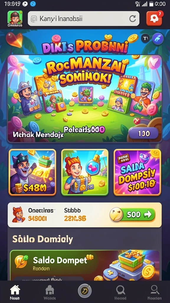 Screenshot antarmuka pengguna yang sederhana dan mudah dinavigasi.