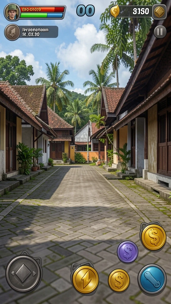 Tampilan awal yang menarik dengan karakter unik.