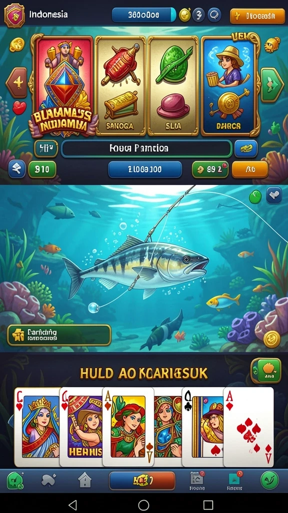 Momen pertarungan epik melawan monster raksasa.