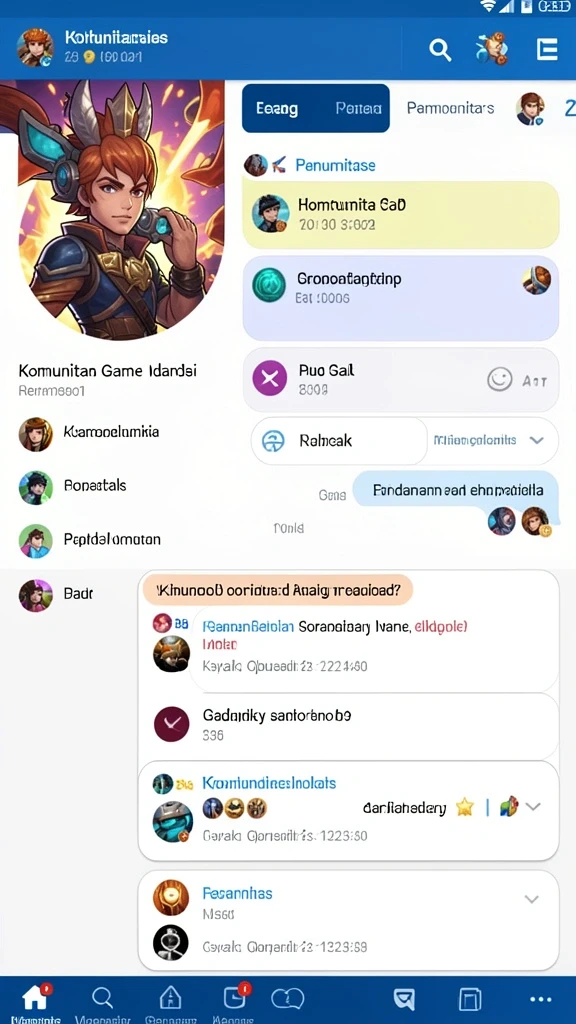 Karakter unik dengan desain menarik.