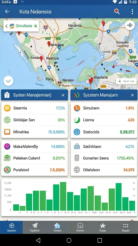 Komunitas yang aktif dan banyak interaksi sosial.