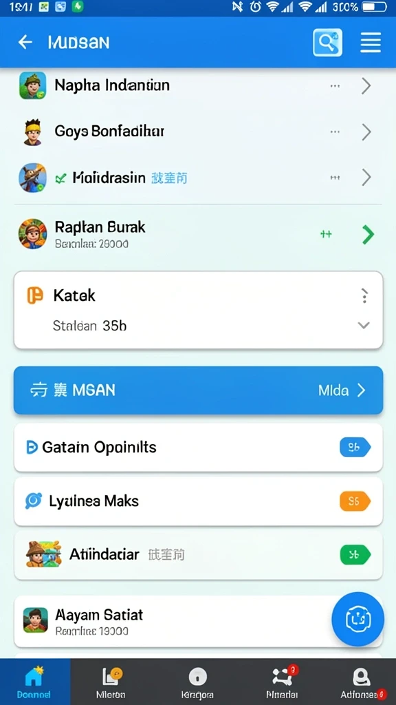 Tangkapan layar menampilkan karakter utama di hutan misterius.