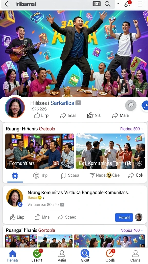 Gambar karakter yang berwarna-warni dan penuh detail.