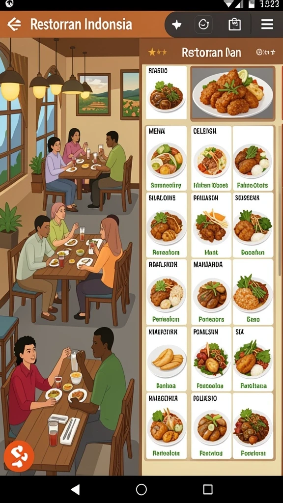 Tampilan antarmuka pengguna yang intuitif.