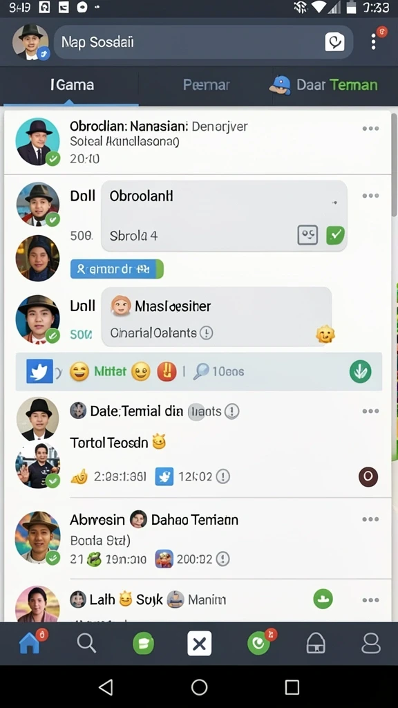 Tampilan karakter utama dalam petualangan.