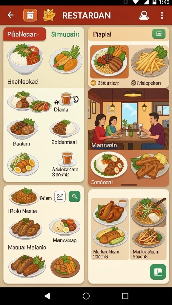 Tampilan antarmuka yang menarik dan mudah digunakan.