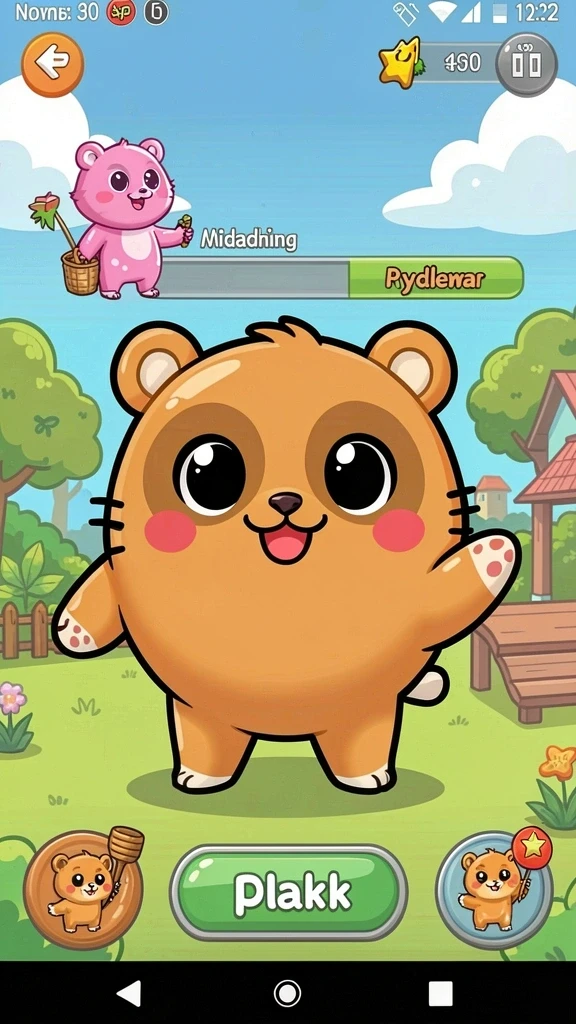 Tampilan awal game yang menarik dan intuitif.