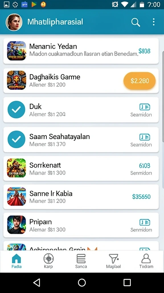 Beragam permainan yang tersedia untuk semua pemain.