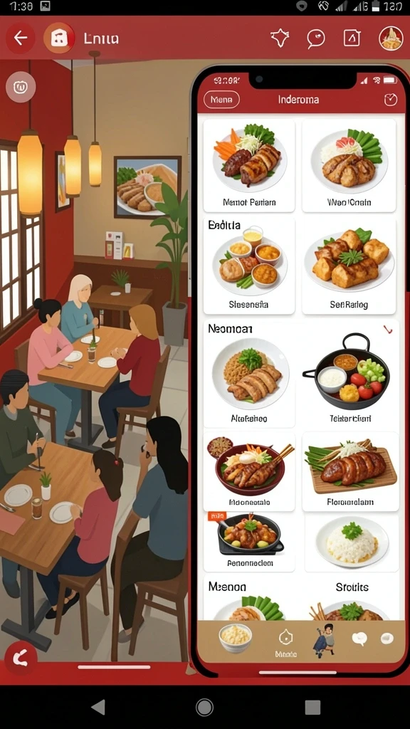 Tampilan antarmuka yang menarik dan modern.